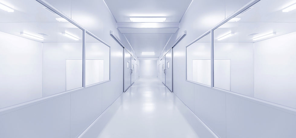 A cleanroom environment that is well lit