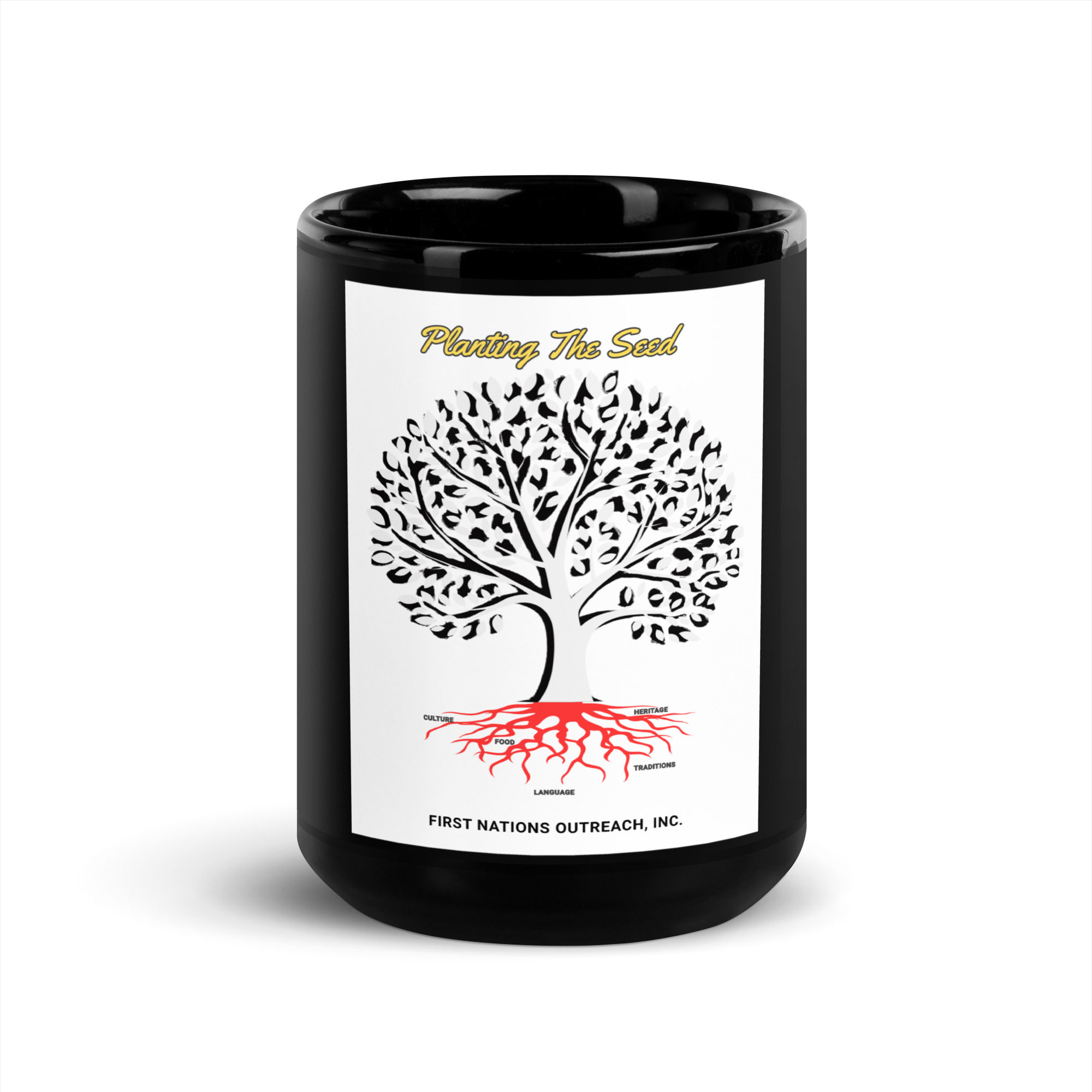 Black Glossy Mug - Planting the Seed