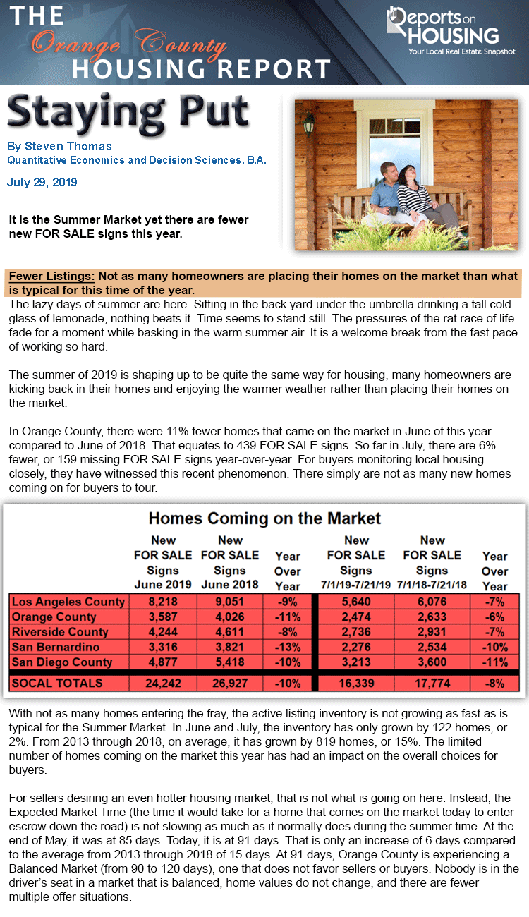 Staying Put- OC Housing Report