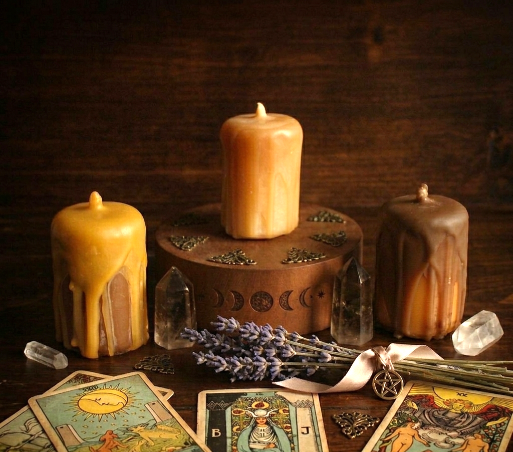 Bougies de cire d'abeilles 2.5 po