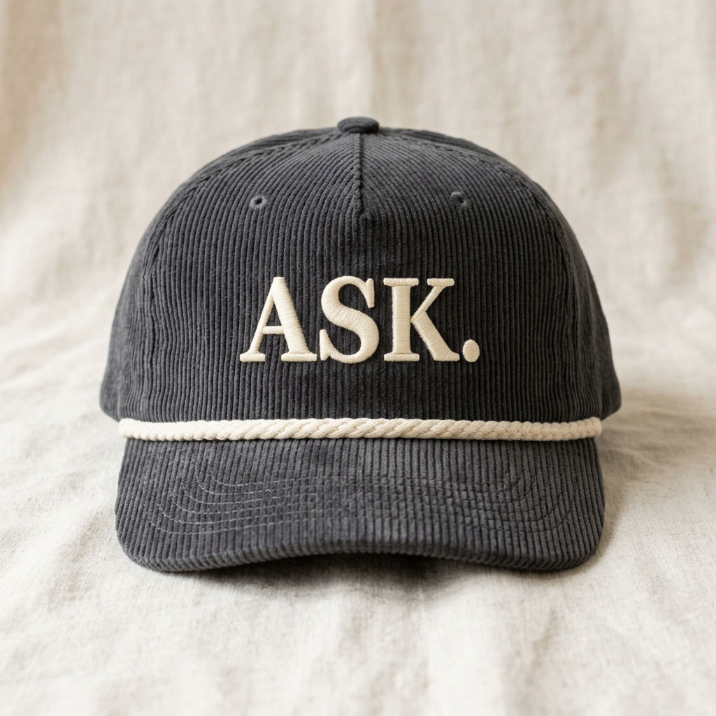 ASK. Corduroy Rope Cap
