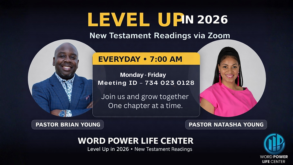 Level Up in 2026 Daily New Testament Reading Zoom Call
