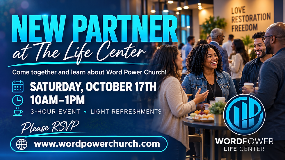 NEW Partner at the Life Center | Saturday, Oct. 17th at 10AM