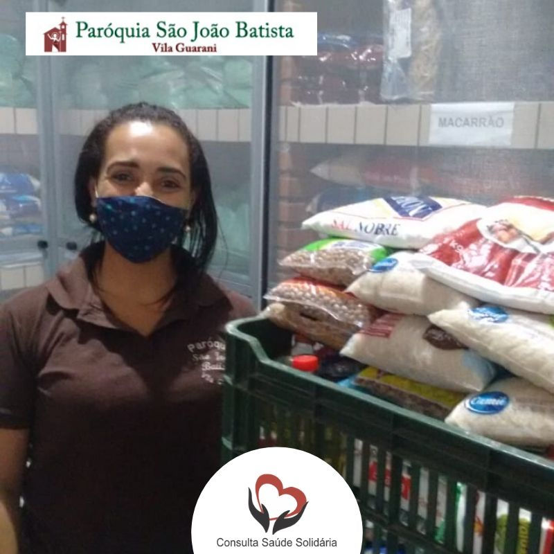 Entrega de doações para a Paróquia São João Batista - Vl Guarani