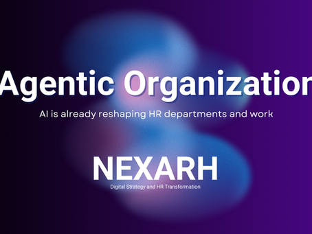 Agentic Organization is a major transformation for Human, Workers and HR. The cover page symbolize this other major shift and change.