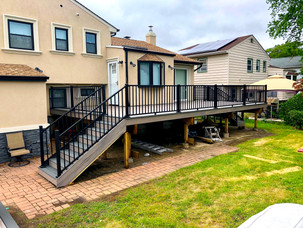 Open Backyard Deck