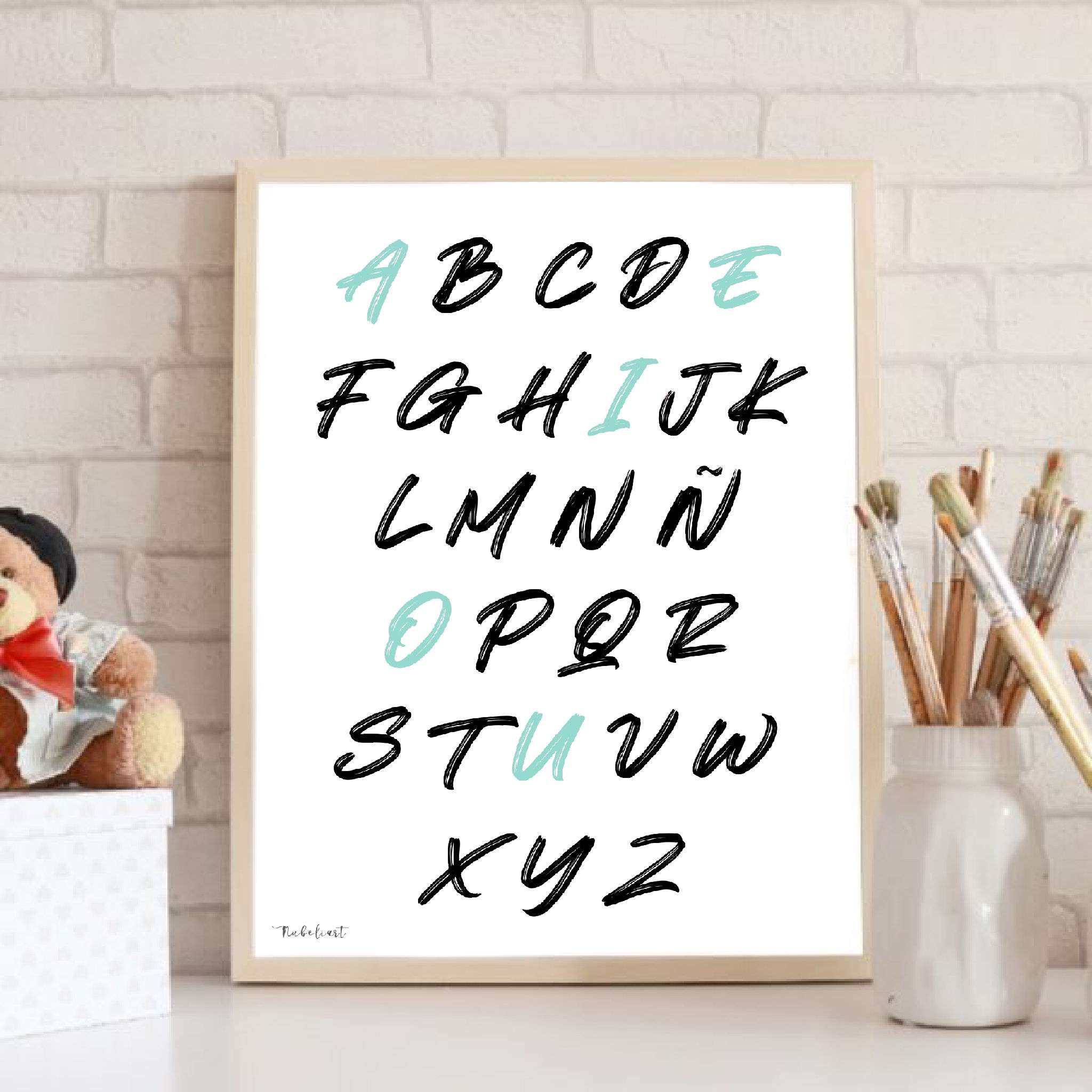 DIGITAL: Lámina abecedario Mayúsculas