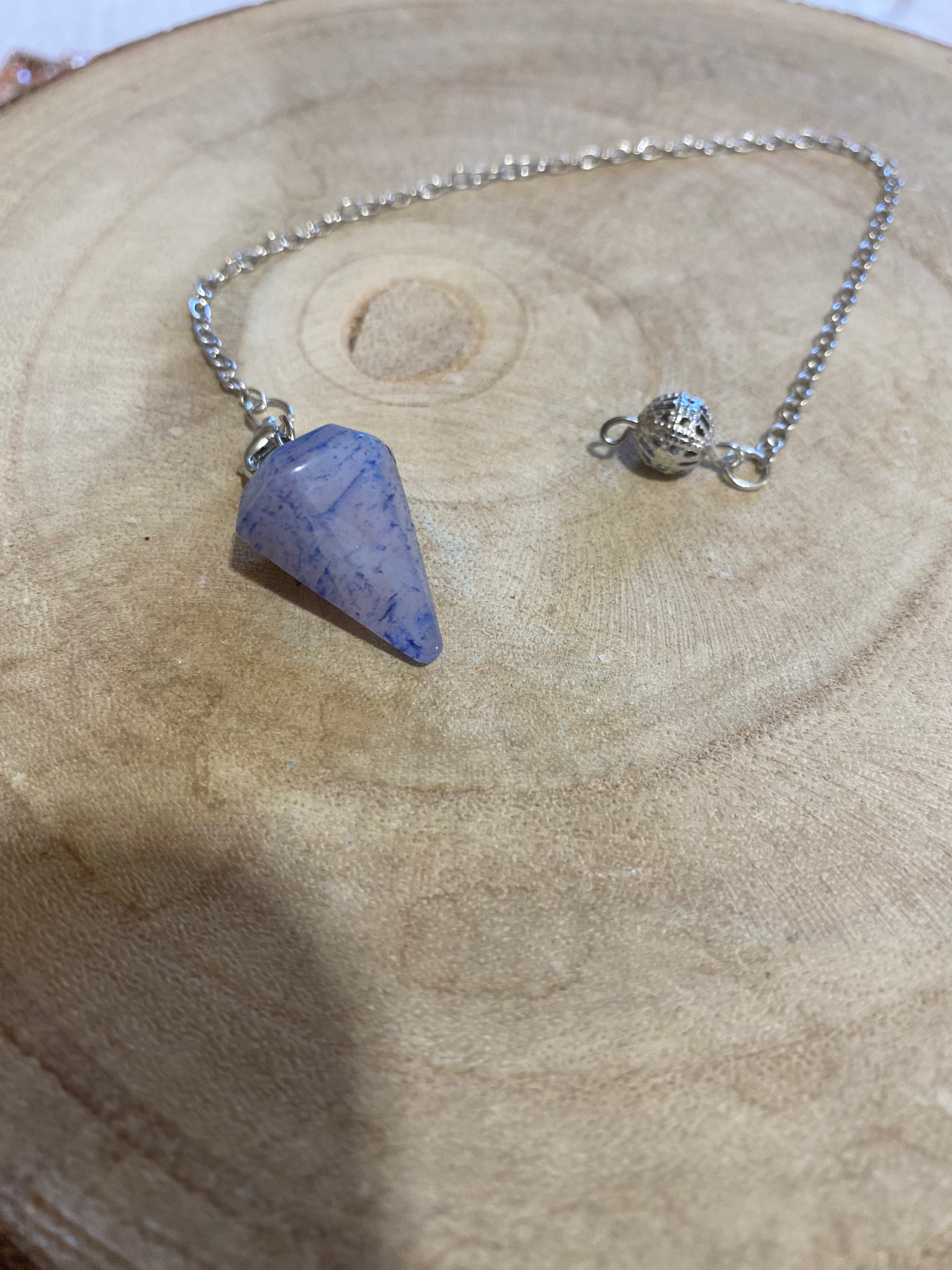 Blue Crackle Pendulum 