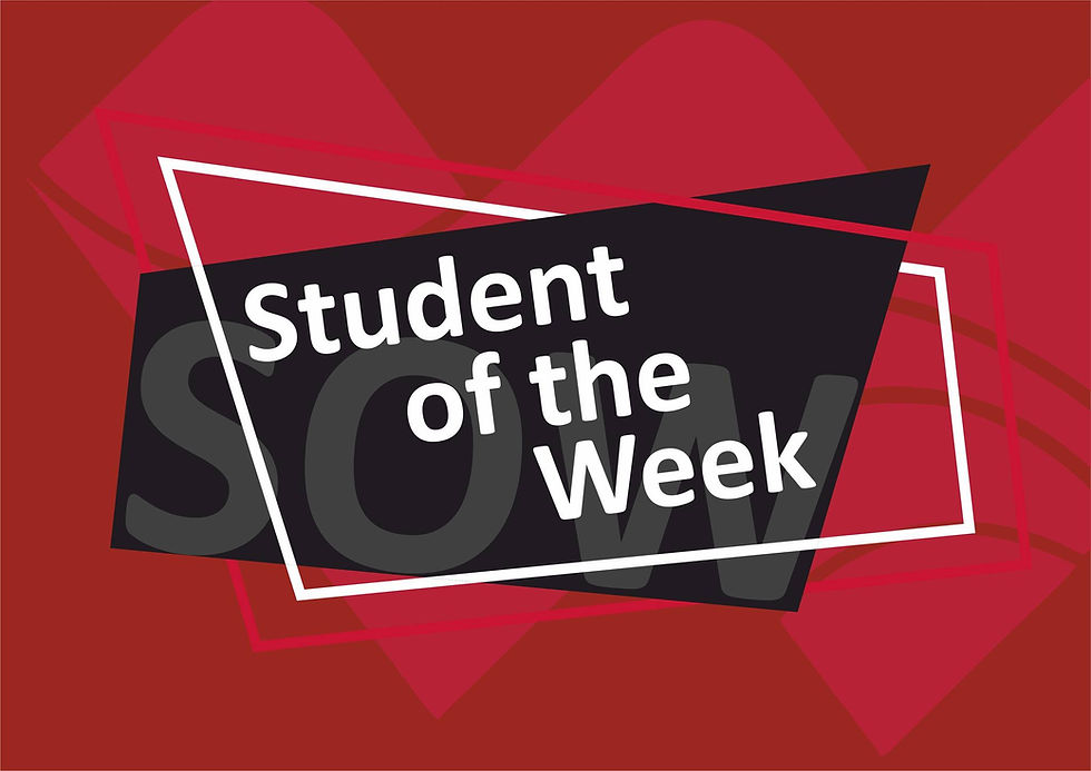 A great start after the half term break for our Students of Week.