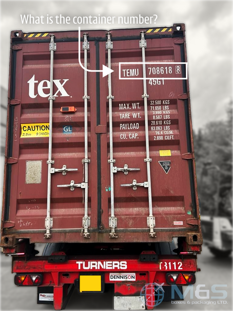 Shipping container number