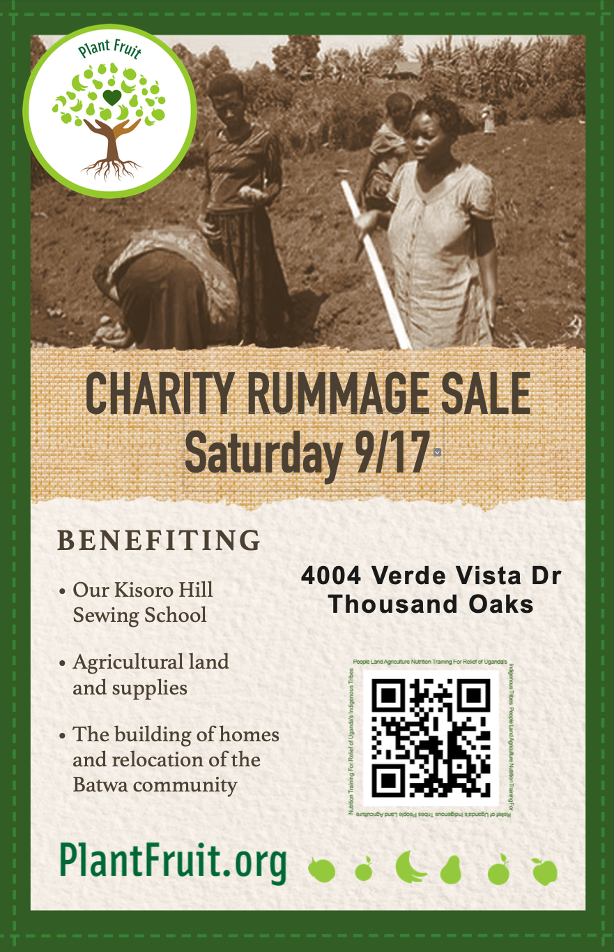 RUMMAGE SALE TO BENEFIT THE BATWA