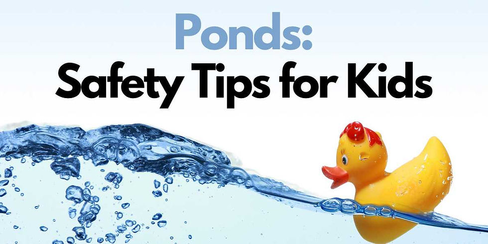 exploring ponds safely