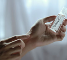 Woman applying essential oils