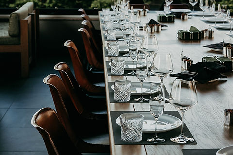 Table setting pour le mariage