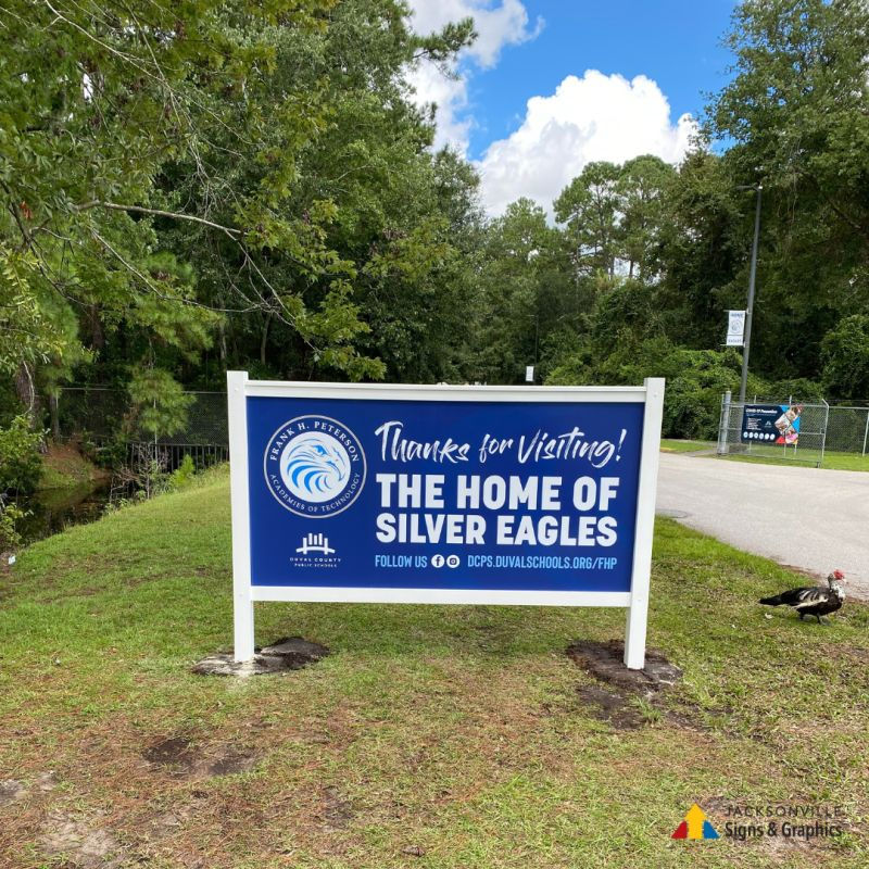 school sign