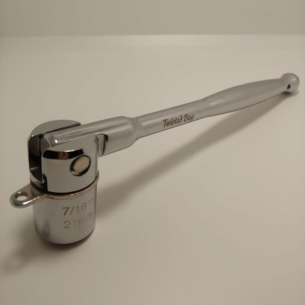Thumbnail: 21mm Steel Scaffold Spanner POKA CHROME FIXED LANYARD POINT