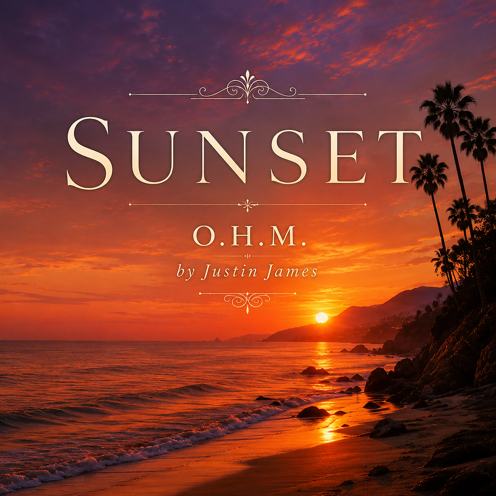 Sunset – Music for Evenings by Australian composer Justin James, ambient electronic instrumental music