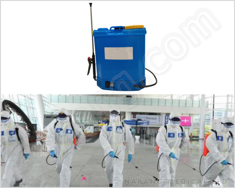 Disinfectant Sprayer, Battery Operated Pressure Pump Sprayer, 16 Liter