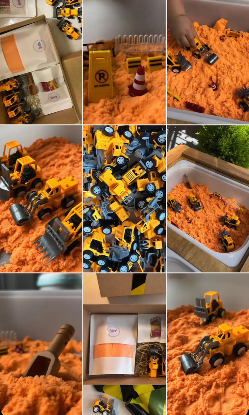 Miniatura: Set sensorial de construcción- Arena mágica