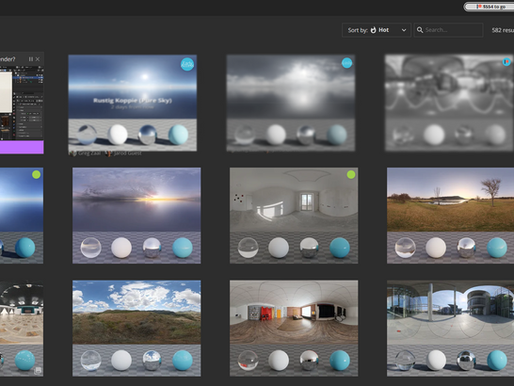 HDRI天空盒環境貼圖 IES燈光無痛下載