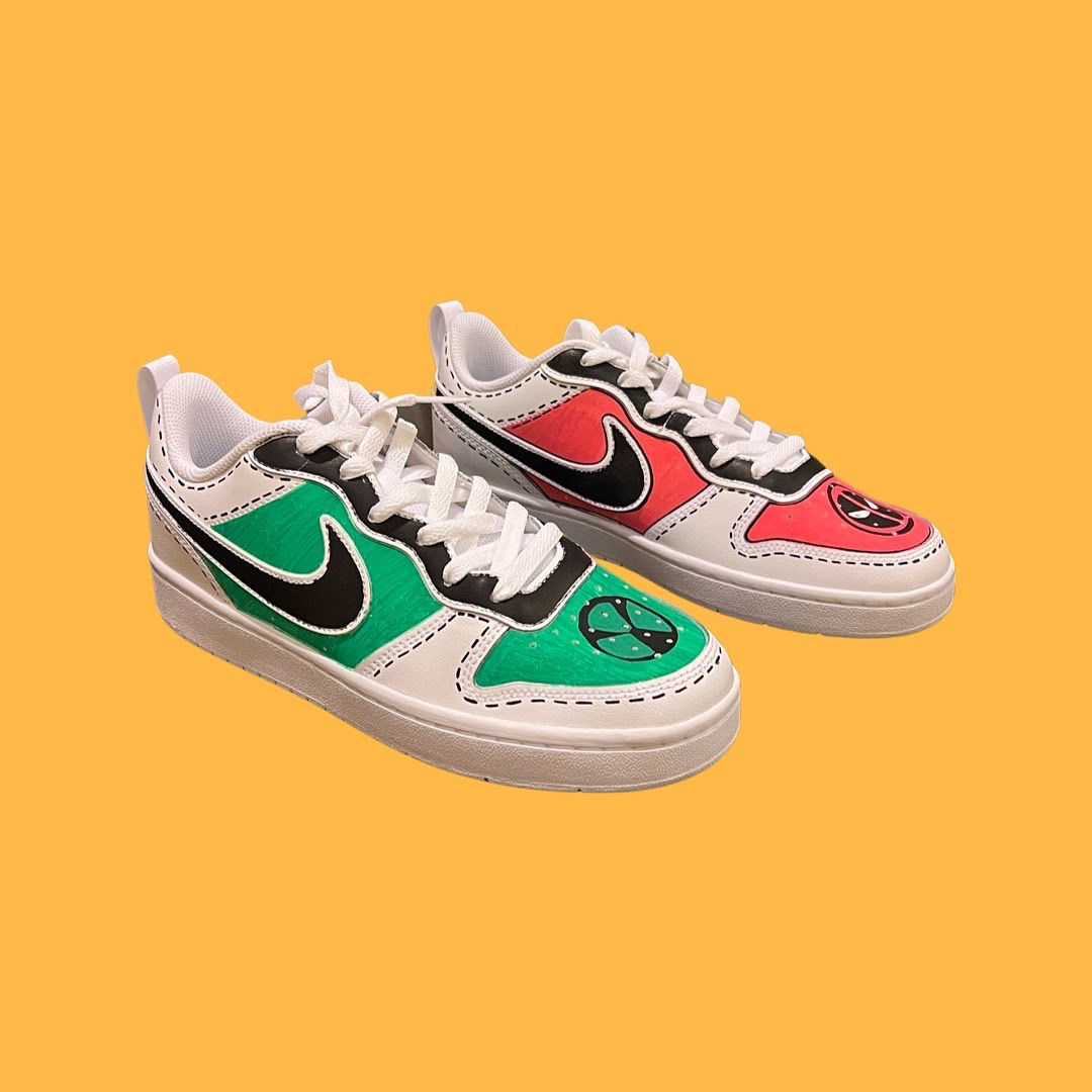 Original Nike Court Borough Low 2 sneakers 😎🔥 ( custom made ) 