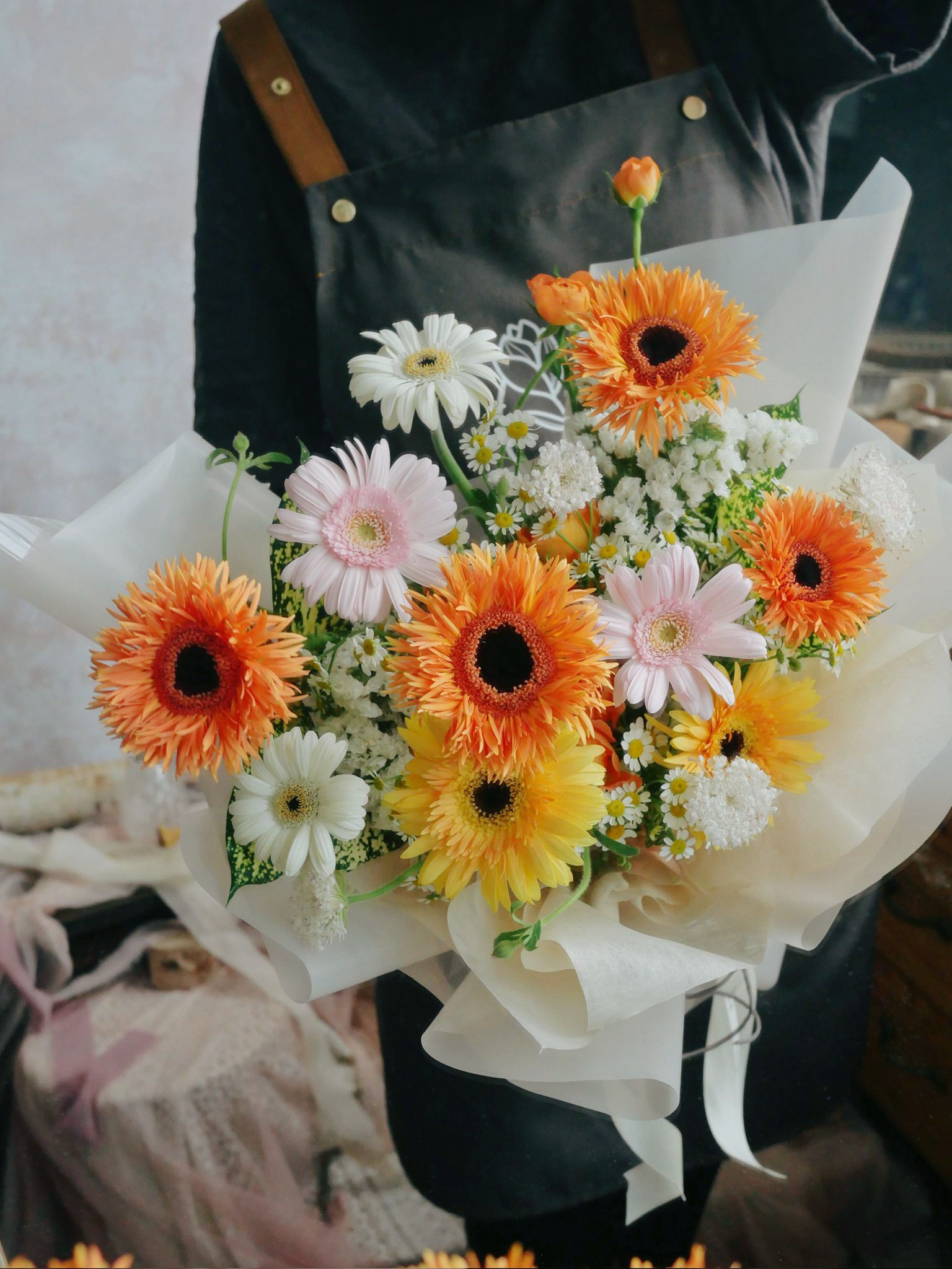 非洲菊畢業花束