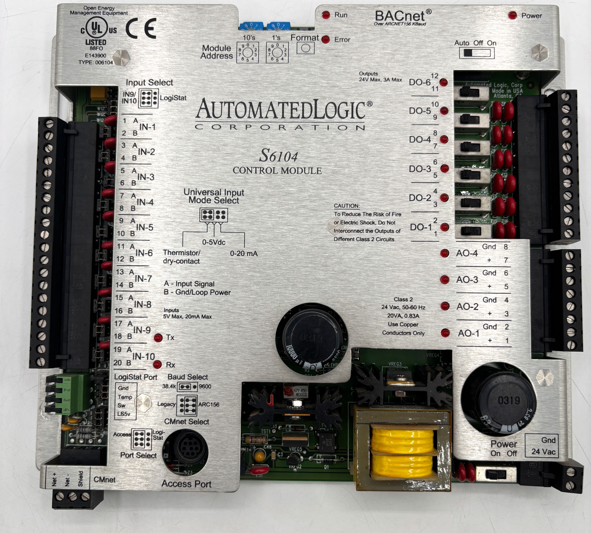 Automated Logic / E141390/ type 006104 / Control Module