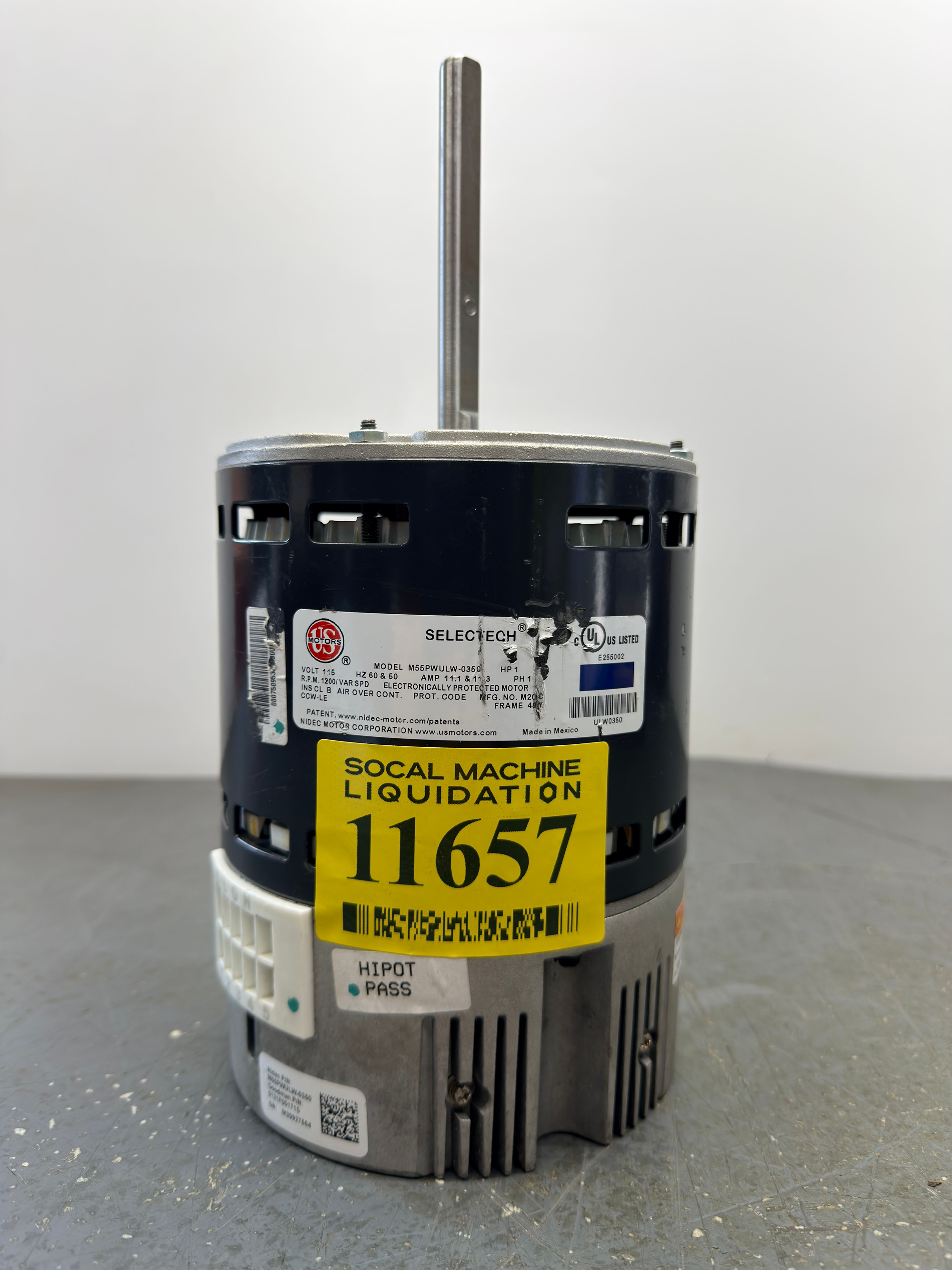 US Motors / M55PWULW-0350 / 1 HP / Electric Motor