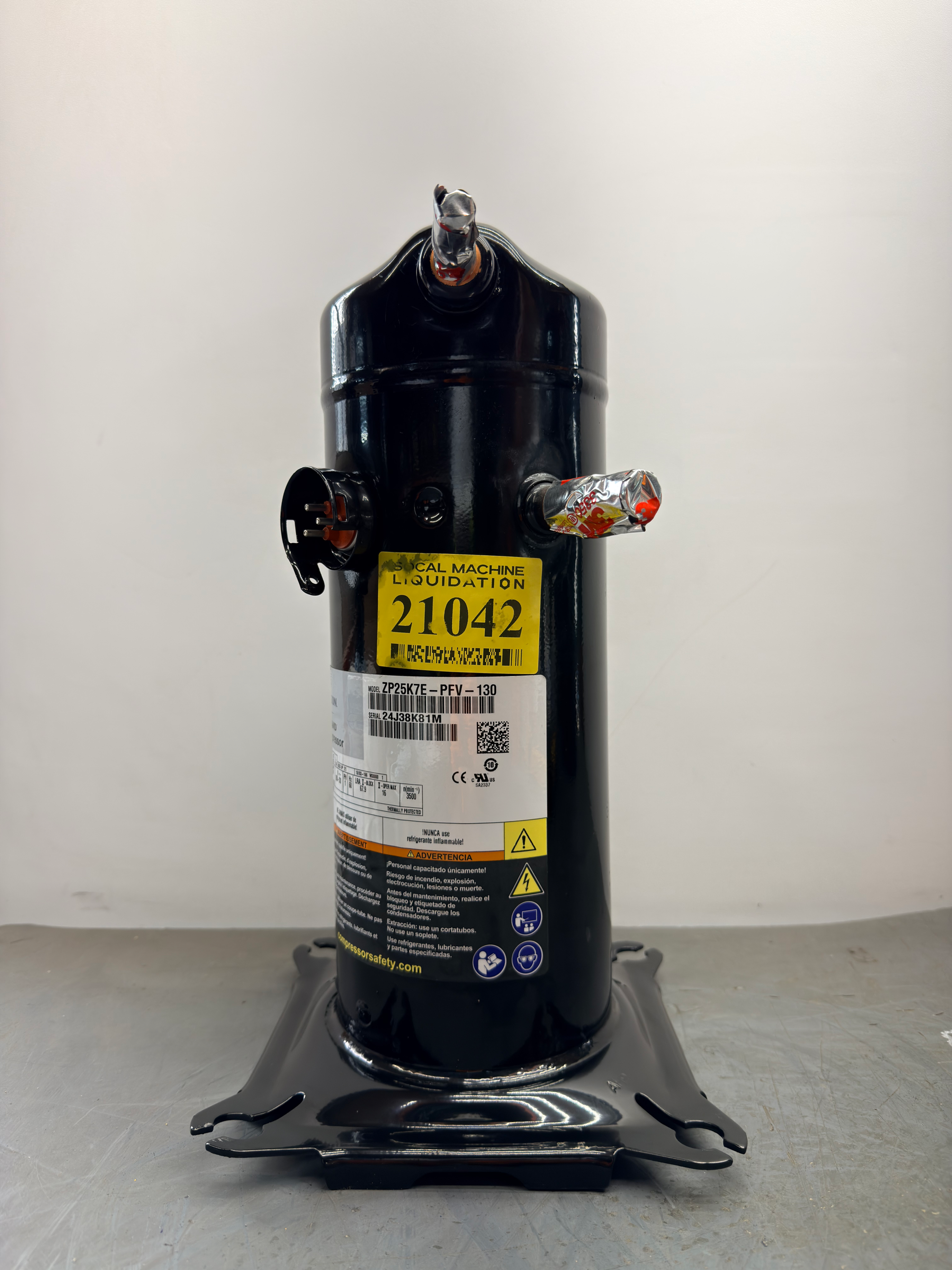 Emerson Copeland / ZP25K7E-PFV-130 / HVAC Compressor / Tested