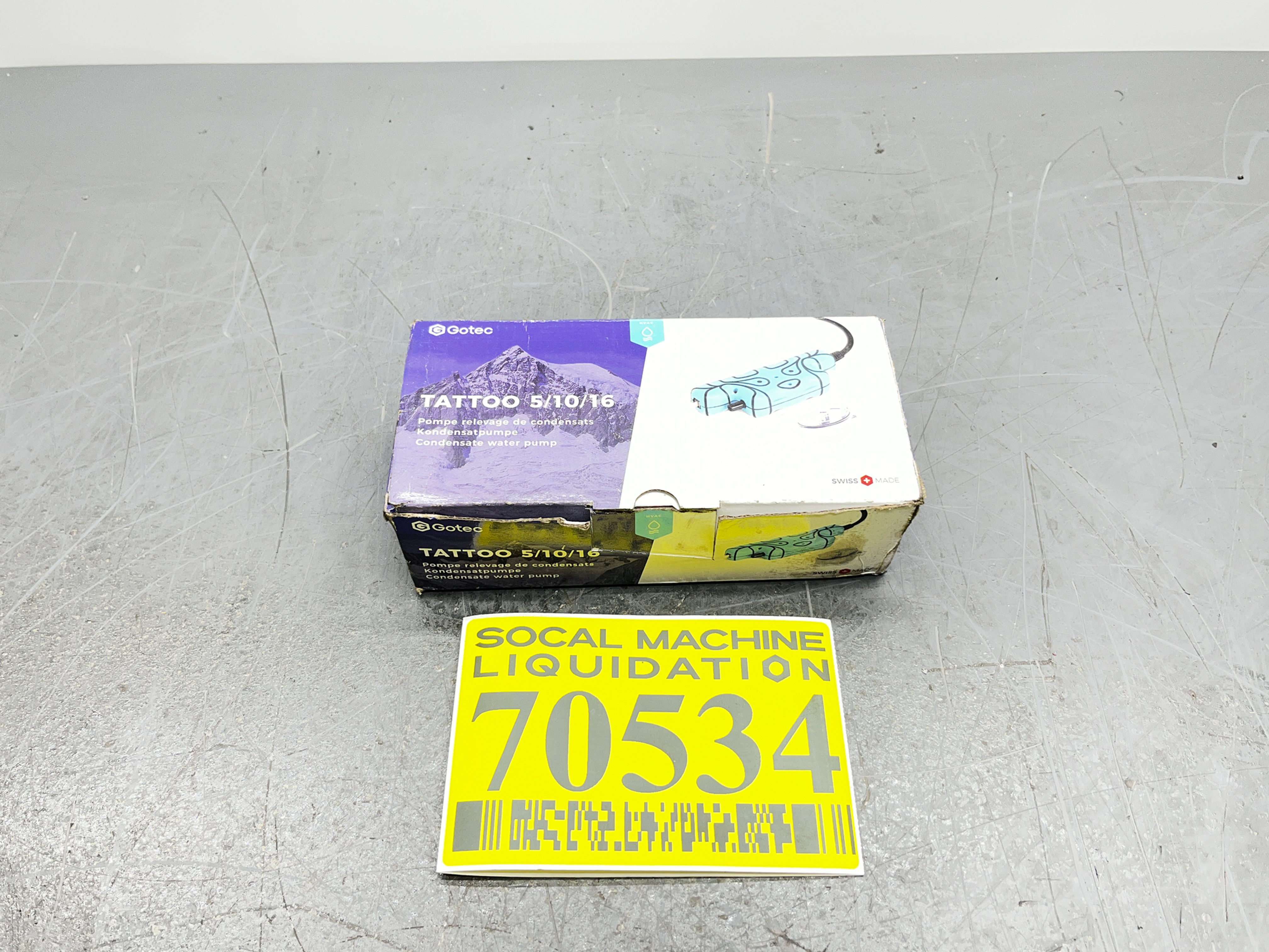 Gotec / Tattoo 5/10/16 / Condensate Pump 230V 50Hz