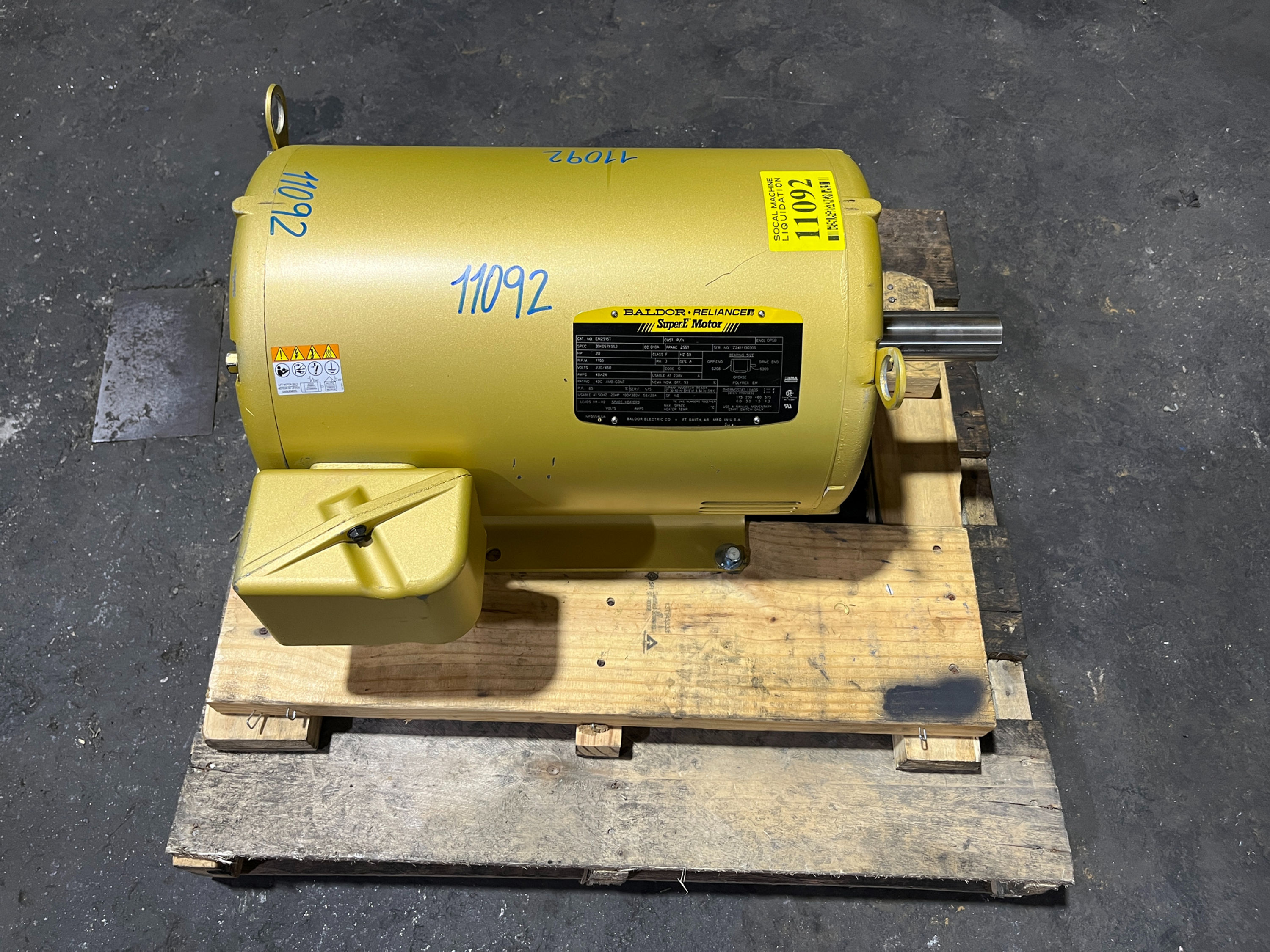 Baldor / EM2515T / 20 HP / 230-460V / 3PH / Electric Motor