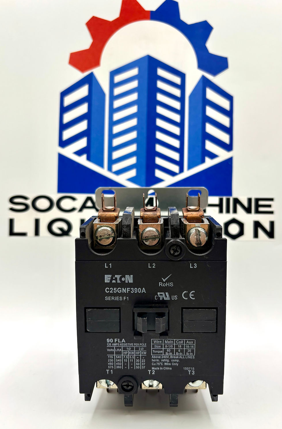 Eaton / C25GNF3090A / Contactor 3-Pole 90A 120V Coil