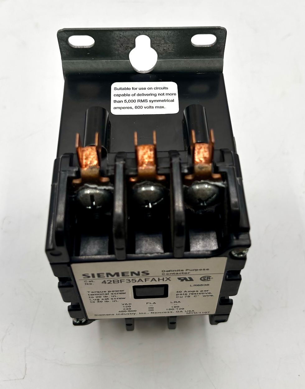 Thumbnail: Siemens / 42BF35AFAHX / Contactor 3 Pole 30 Amps 120-240-480/600V