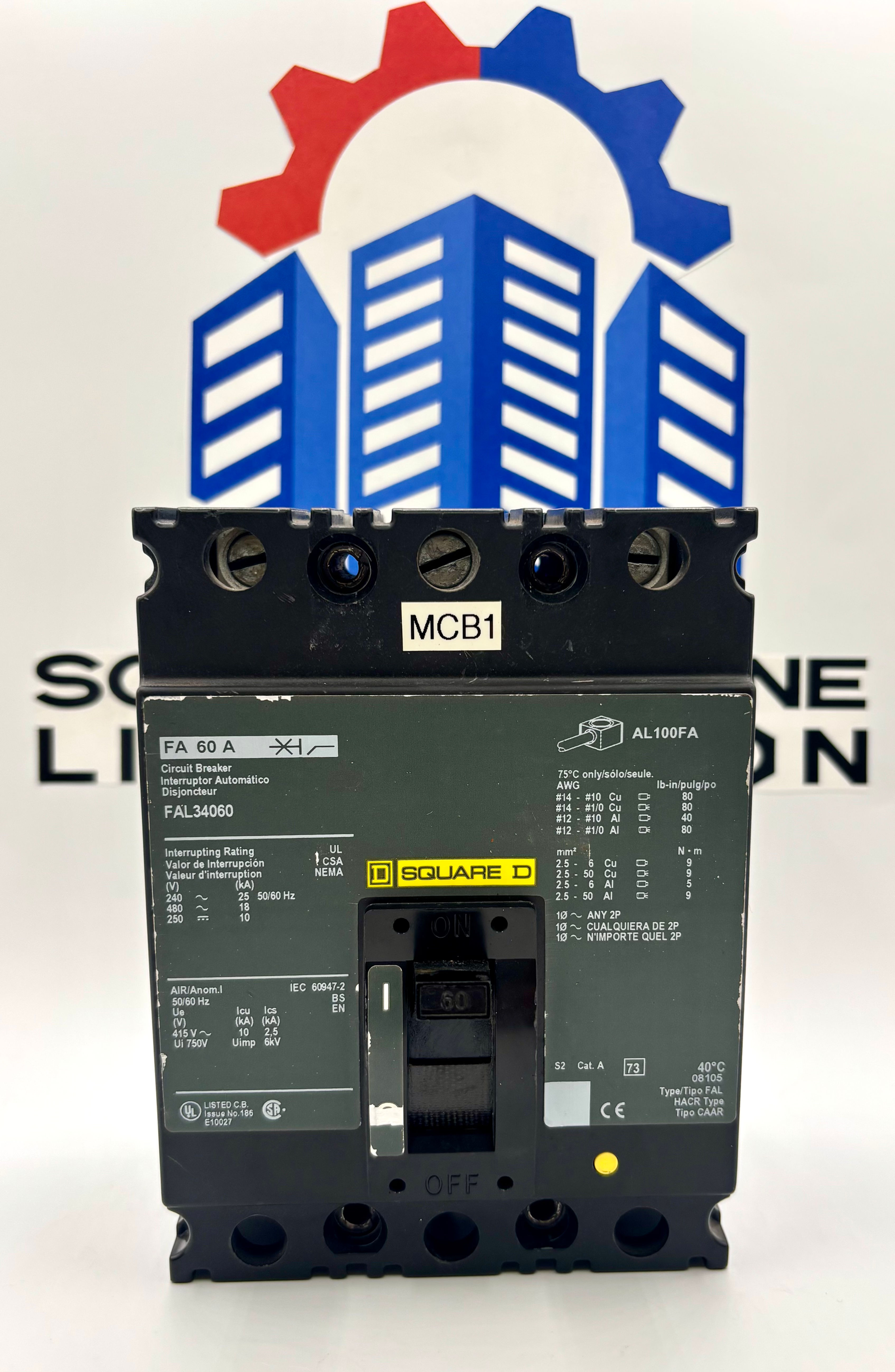Square D / FAL34060 / Circuit Breaker 60A 3-Pole