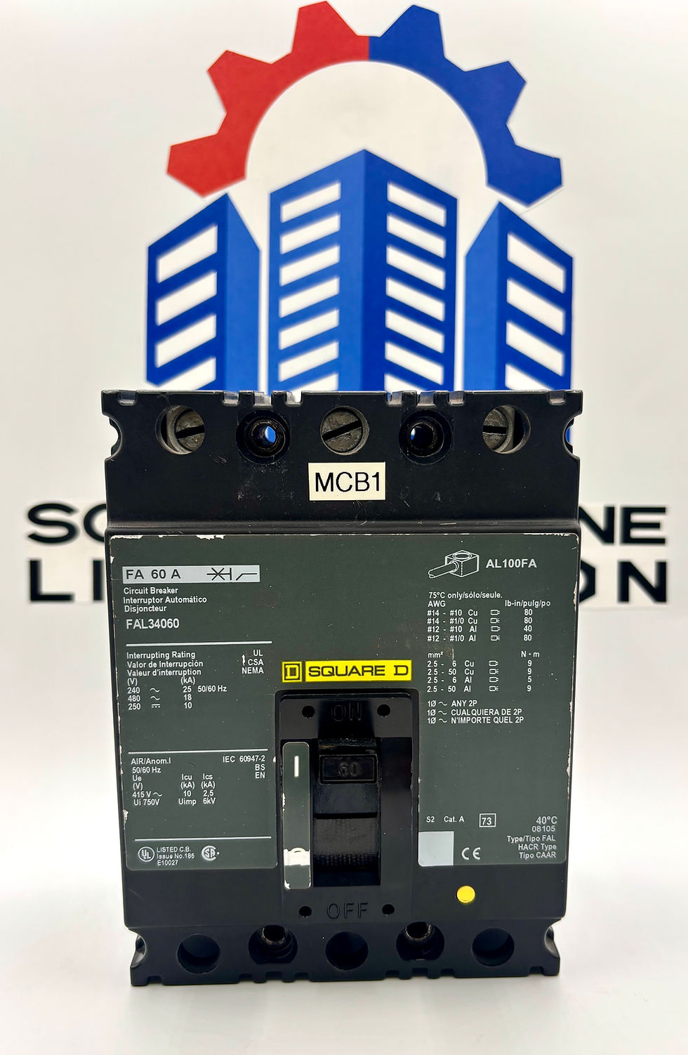 Square D / FAL34060 / Circuit Breaker 60A 3-Pole