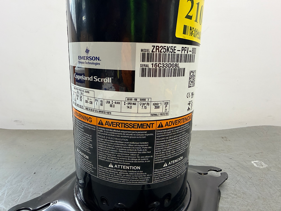 Miniatura: Emerson Copeland / ZR25K5E-PFV-800 / HVAC Compressor / Tested