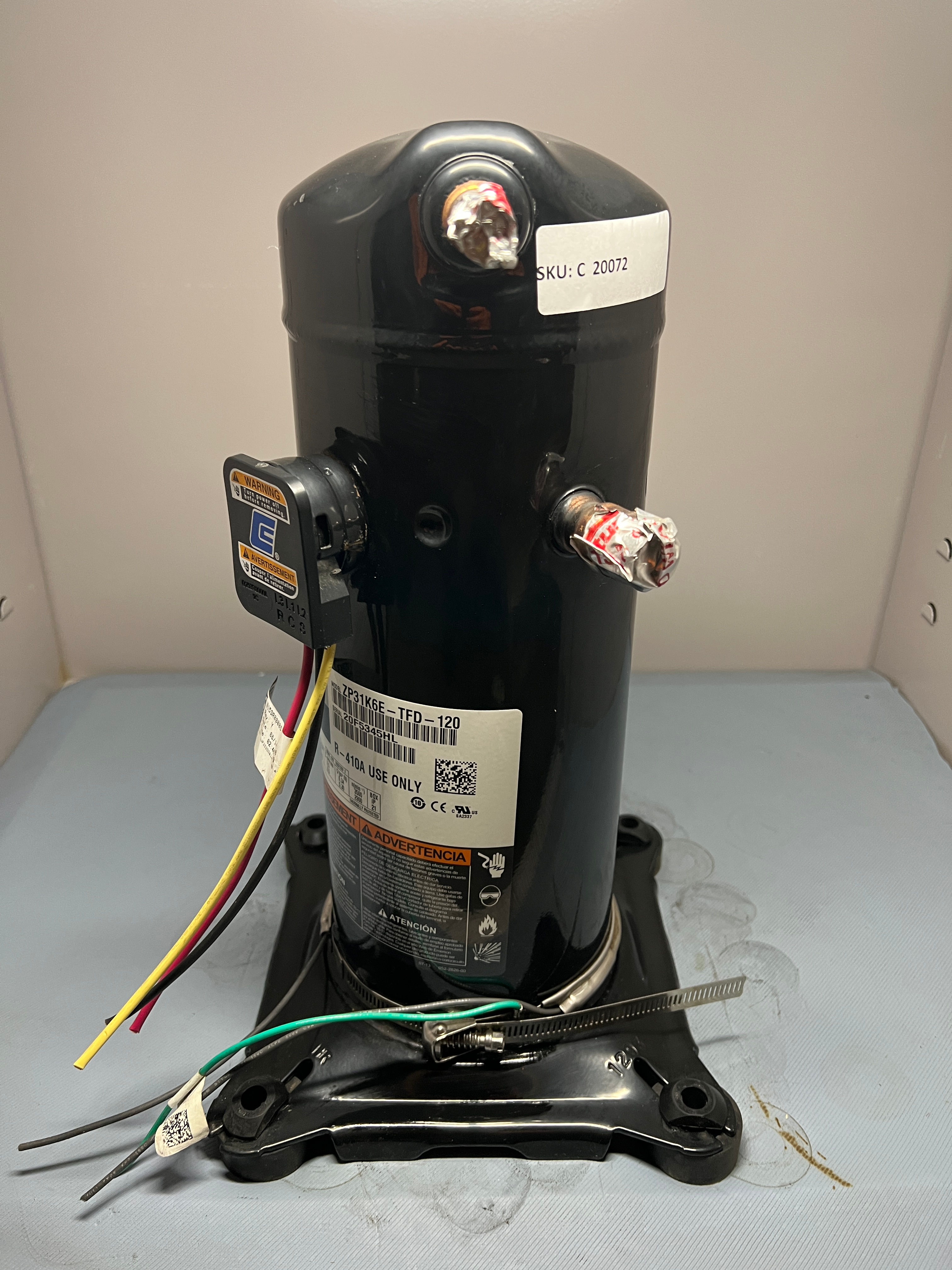 Compresor Emerson Modelo # ZP31K6E-TFD-120