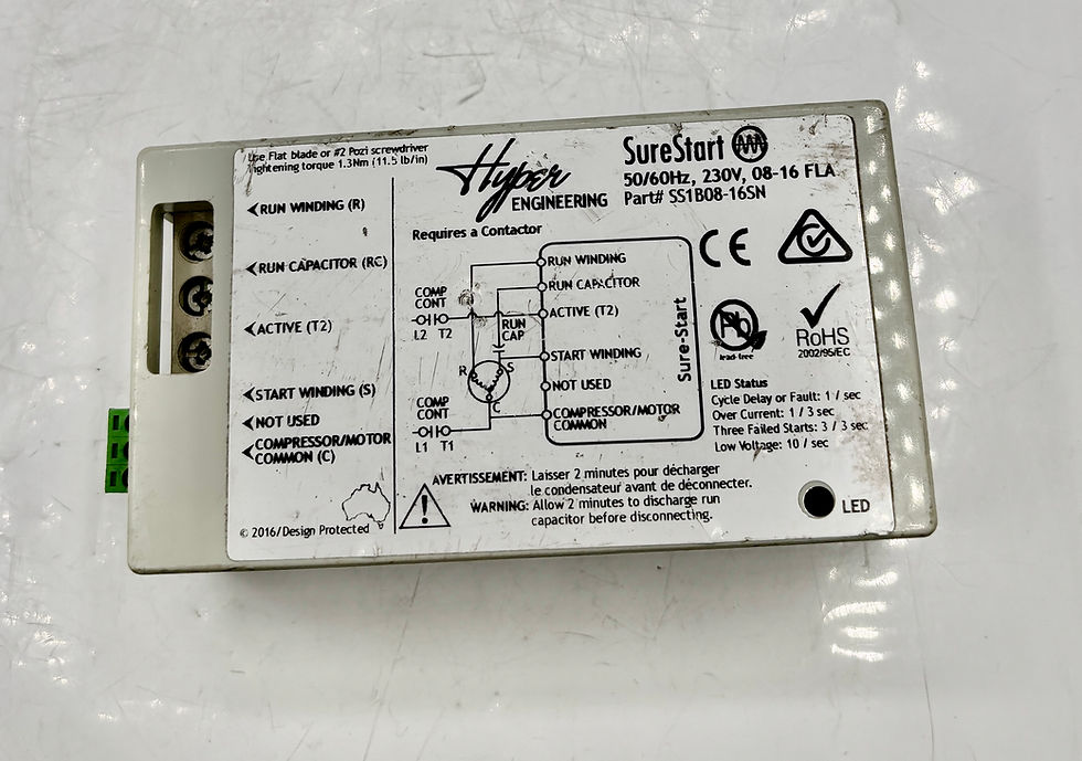 Miniatura: Hyper Engineering / SS1B08-16SN / Sure Start Single Phase Soft Starter 230V 8-16
