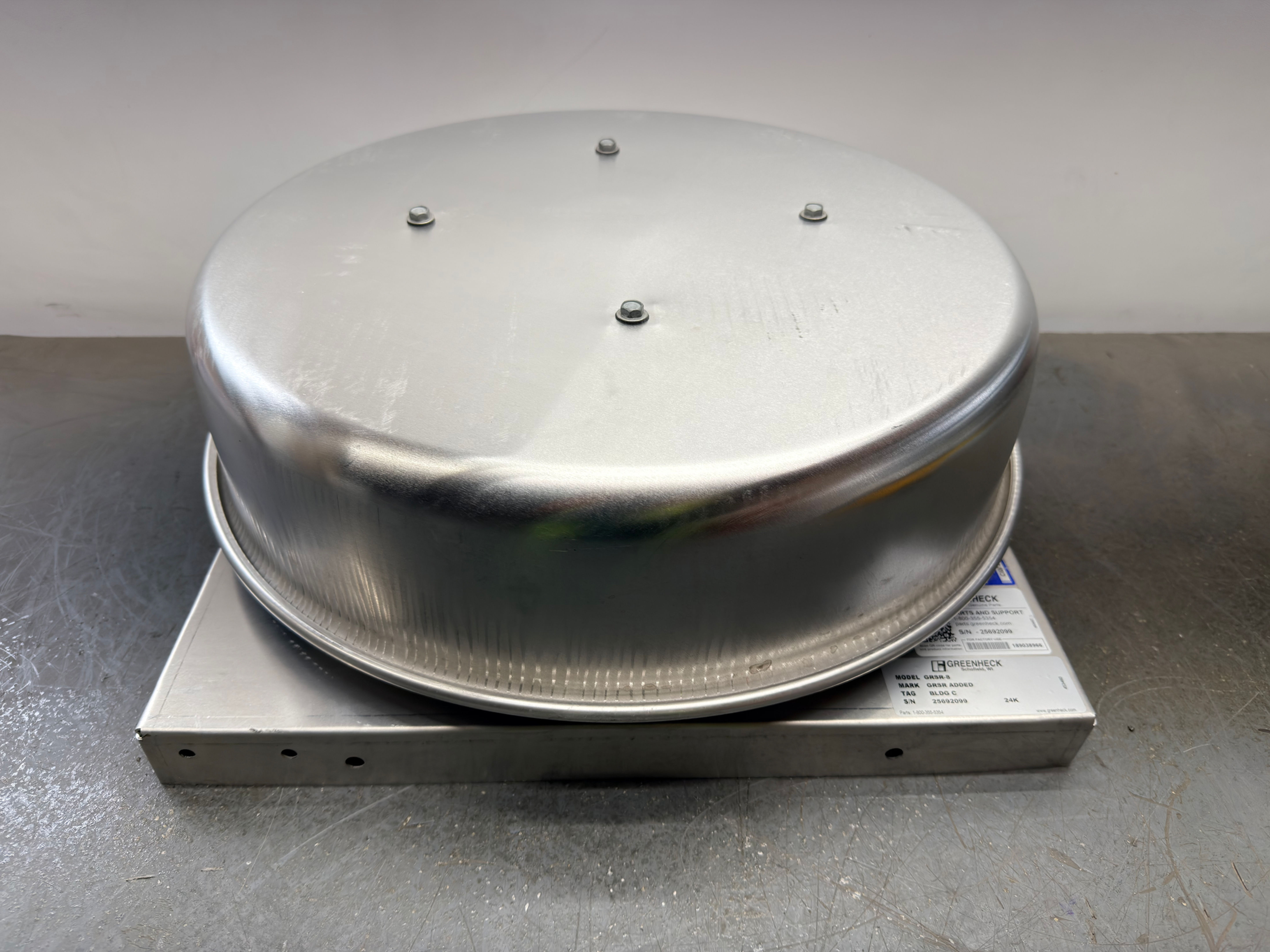 Greenheck / GRSR-8 / Spun Aluminum Gravity Ventilator / New Open Box
