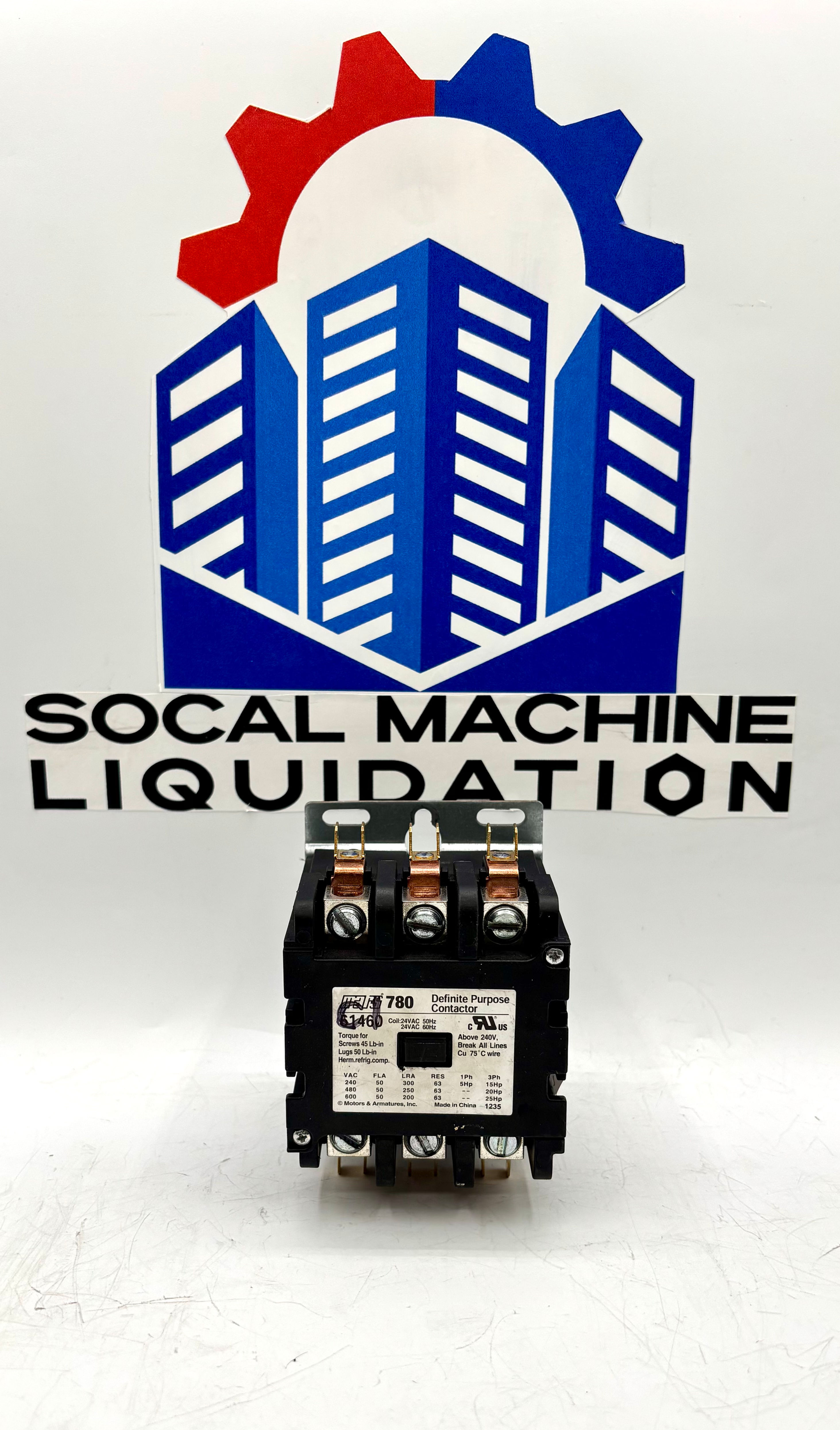 MARS 780 / 61460 / Contactor FLA 50, Coil 24VAC