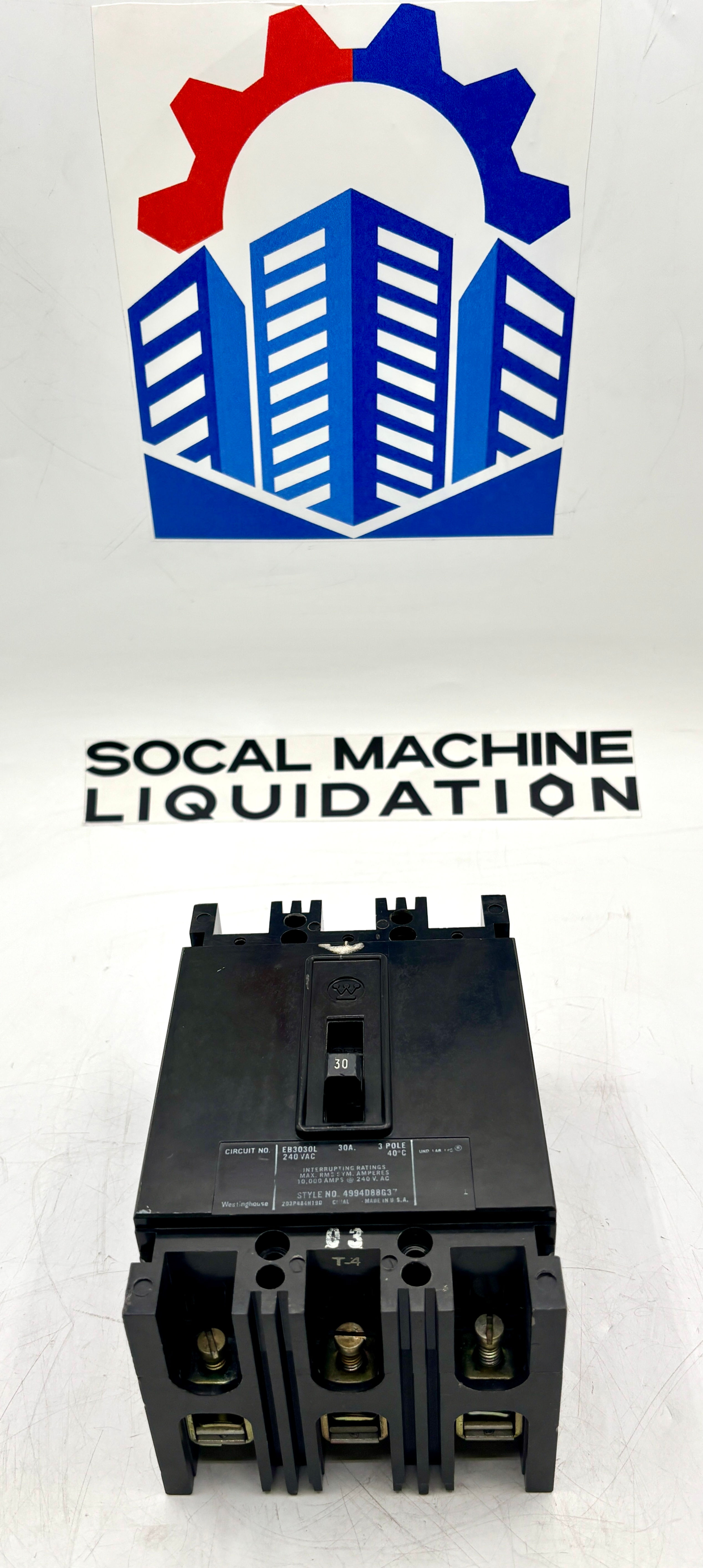 Westinghouse / EB3030L / 3-Pole Circuit Breaker