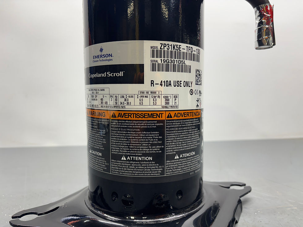 Thumbnail: Emerson Copeland / ZP31K5E-TFD-130 / 380-420-460 Volts / 3 PH / Compressor