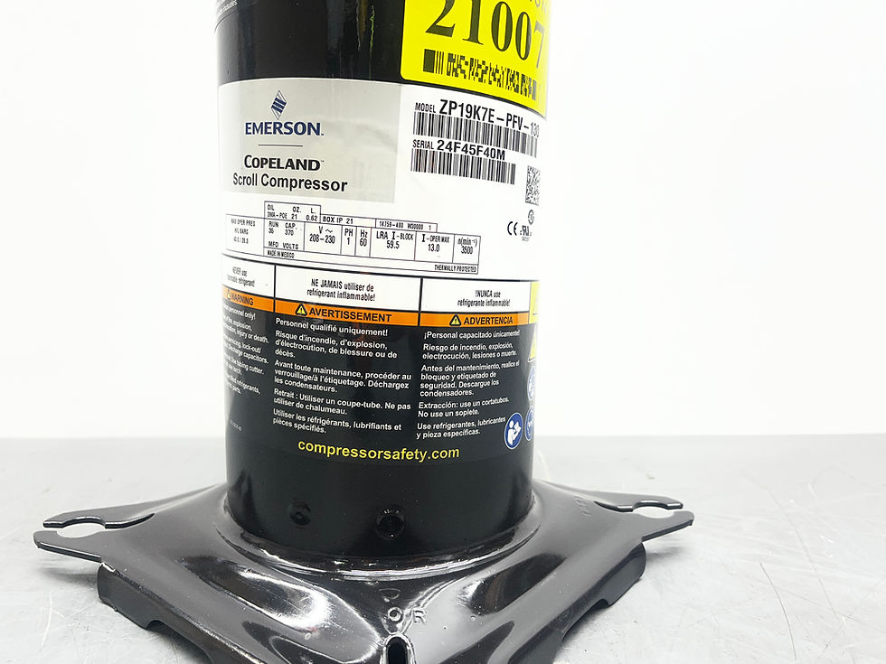 Thumbnail: Emerson Copeland / ZP19K7E-PFV-130 / 208-230 / 1 / HVAC Compressor