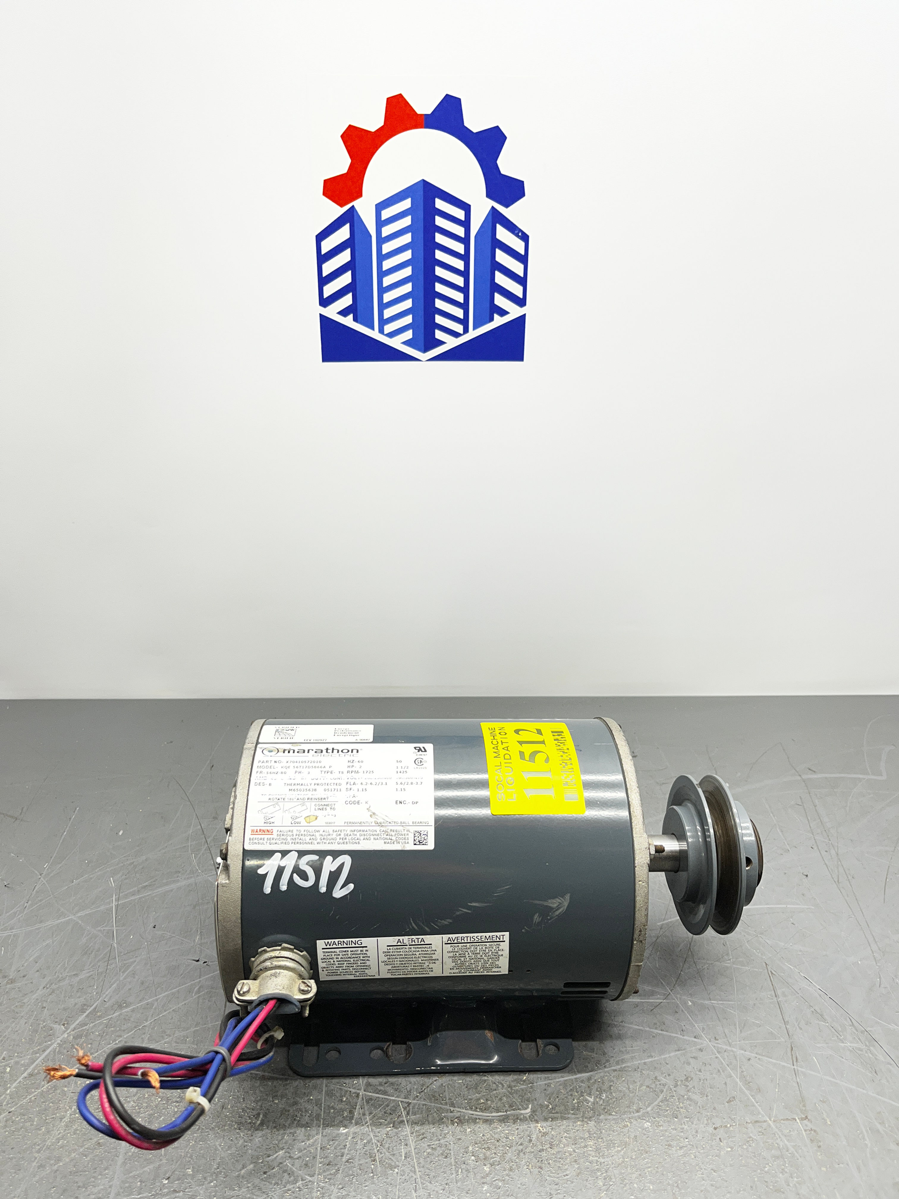 Marathon Electric / KQE 56T17D5866A P / HP 2 / V (208-230/460) / Electric Motor