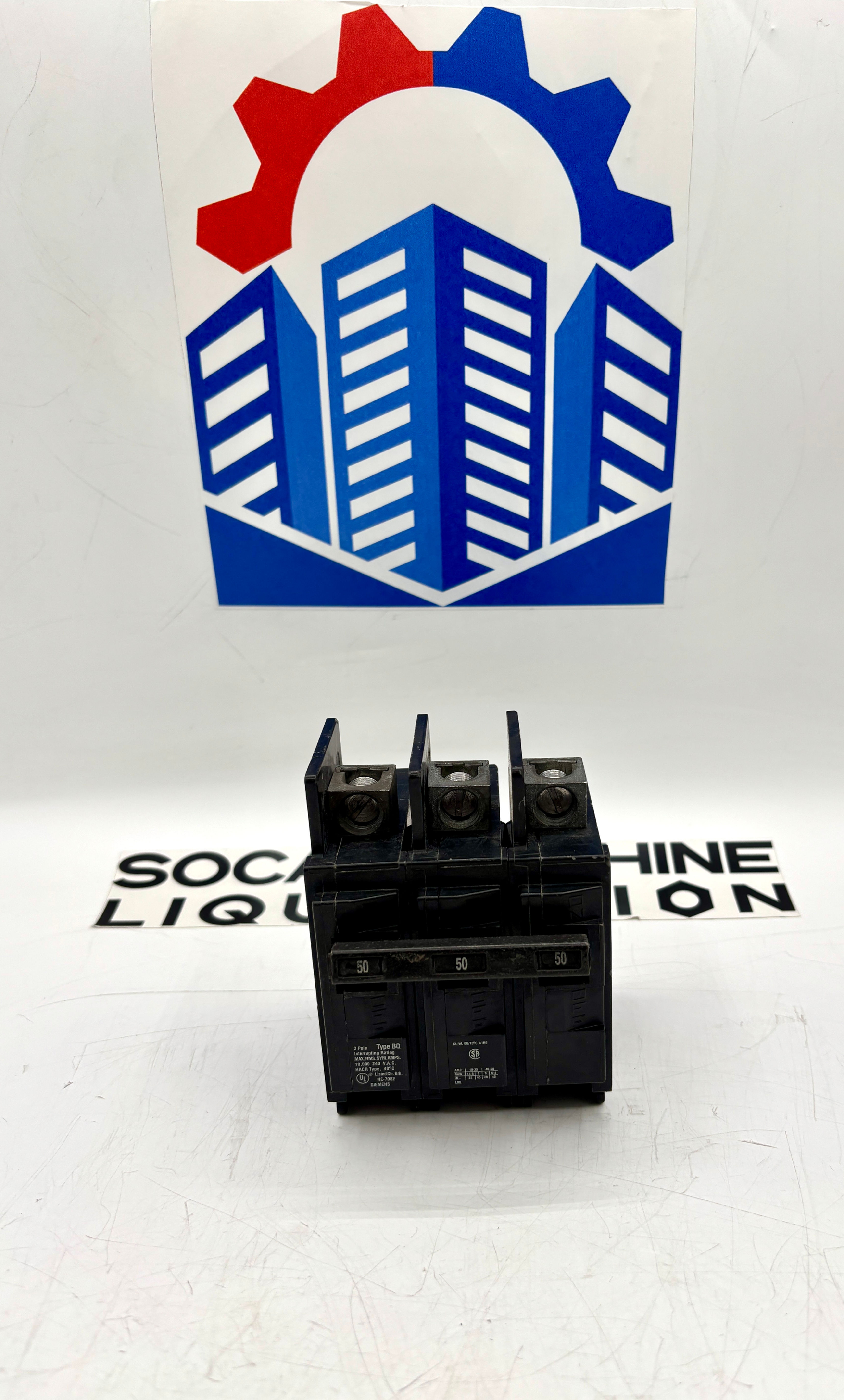 Siemens / BQ3B050 / 3-Pole 240V 50A Molded Case Circuit Breaker