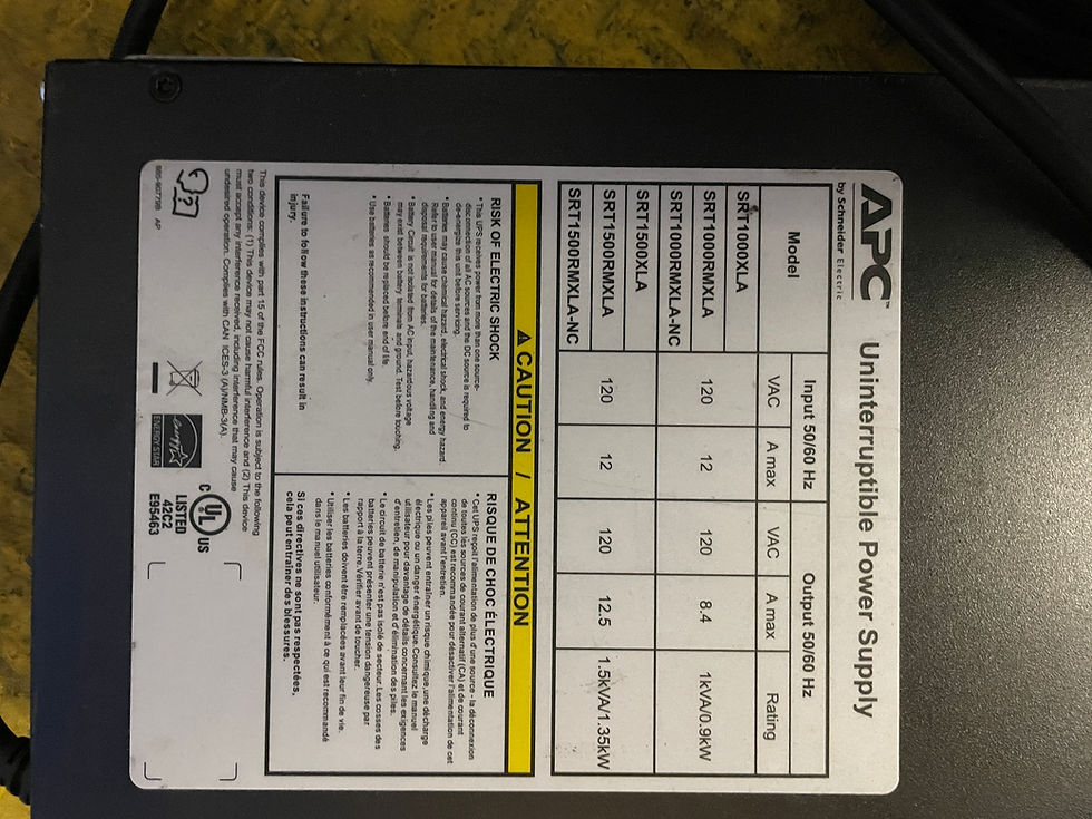 Thumbnail: APC SRT1500RMXLA Smart-UPS 1500VA 1350W 120v