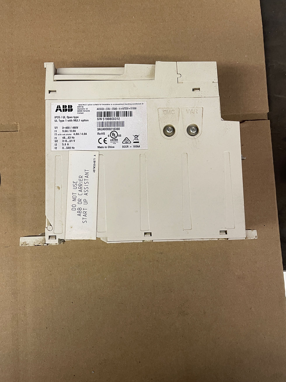 Thumbnail: ABB / ACS320-03U-05A6-4 / HK30WA530 / HVAC Variable Frequency Drive
