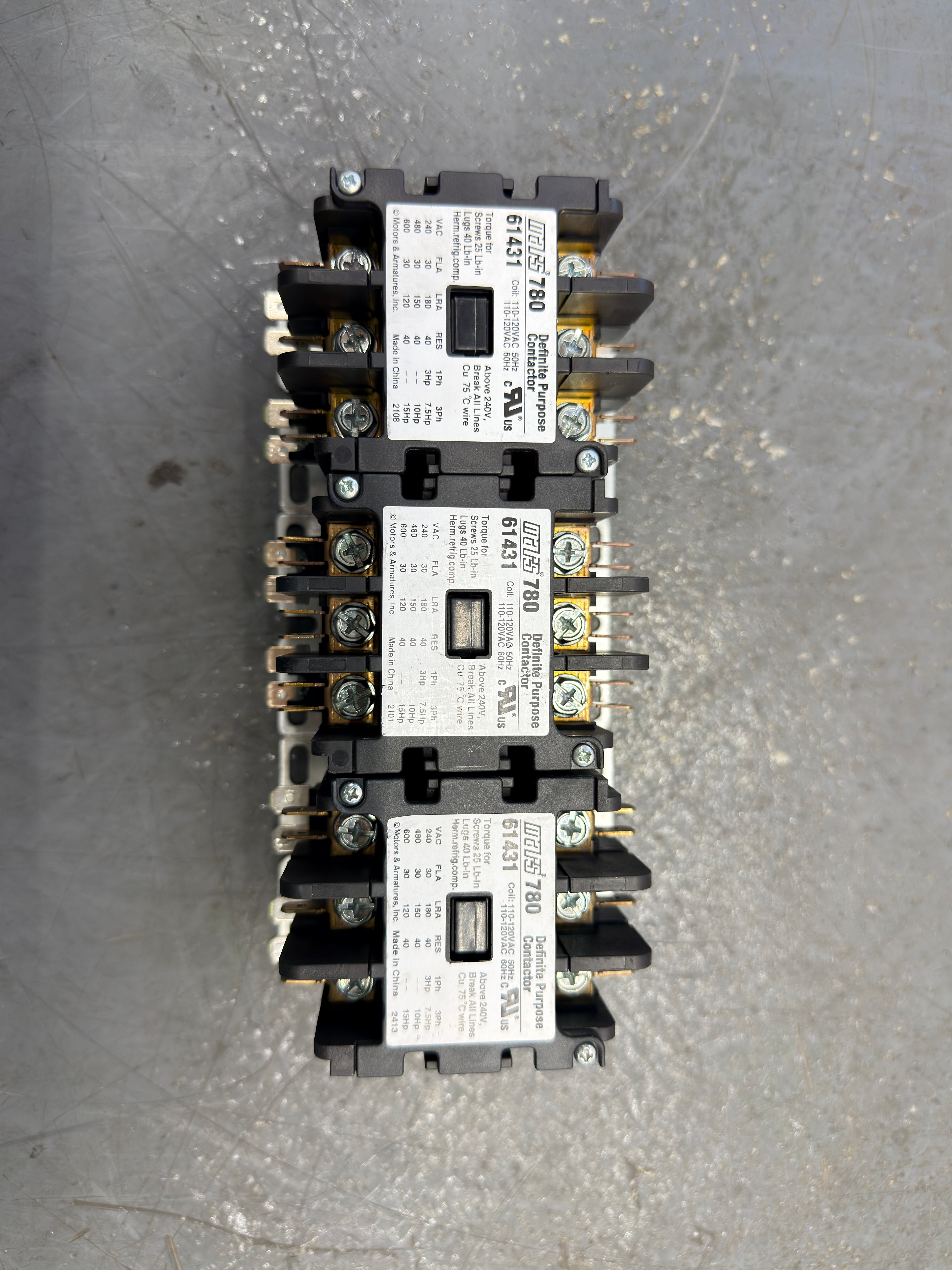 MARS 780 - 61431 110-120 / 1PH (Coil) Definite Purpose Contactor