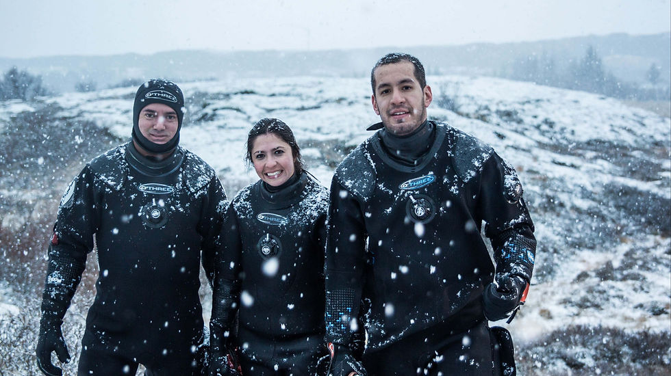 Snorkel en Silfra, Islandia.
