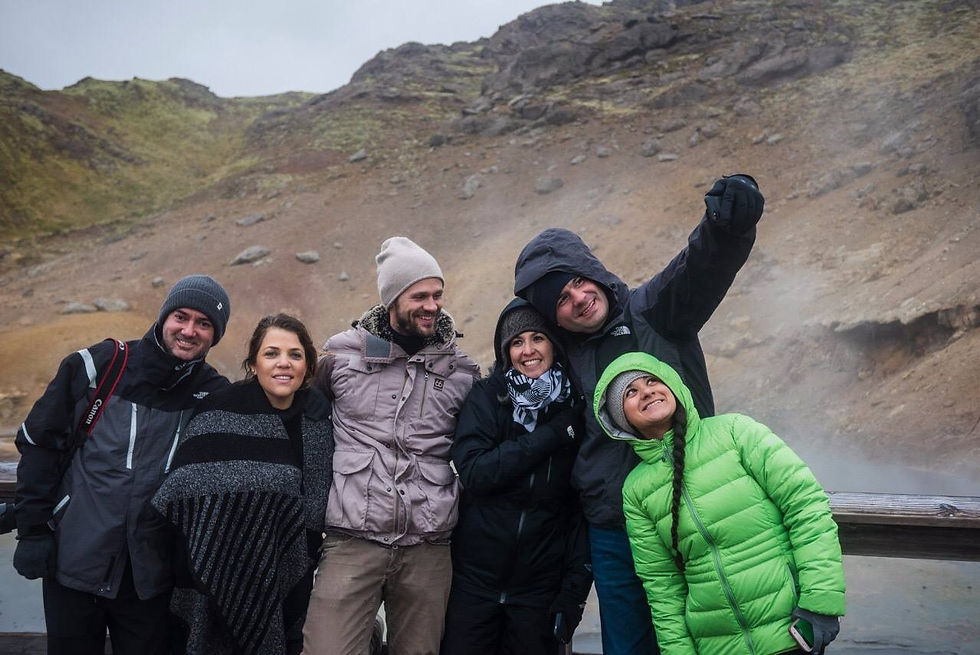 Clientes felices en Islandia